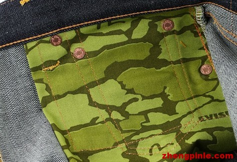 EVISU的撞釘背面圖示