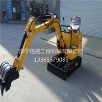 廠家供應多功能迷你小挖機農(nóng)用小型挖掘機挖溝推土園林建設