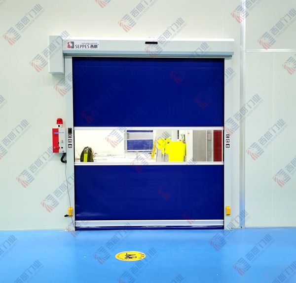  南京成品感應電動快速軟簾卷門