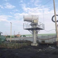 煤棚電廠60米高塔式遠程射霧器 不銹鋼霧炮機 超細噴霧機