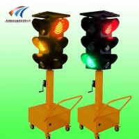 驤虎交通信號燈太陽能移動紅綠燈小拖車移動信號燈廠家