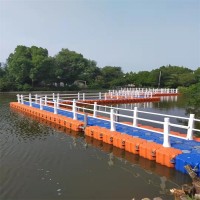 觀景碼頭 水上施工浮臺 游艇泊位 聚乙烯浮筒廠家 可帶施工